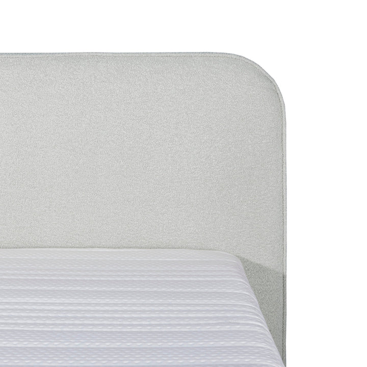 Mörgenn Bouclé Boxspring Wit 140x200