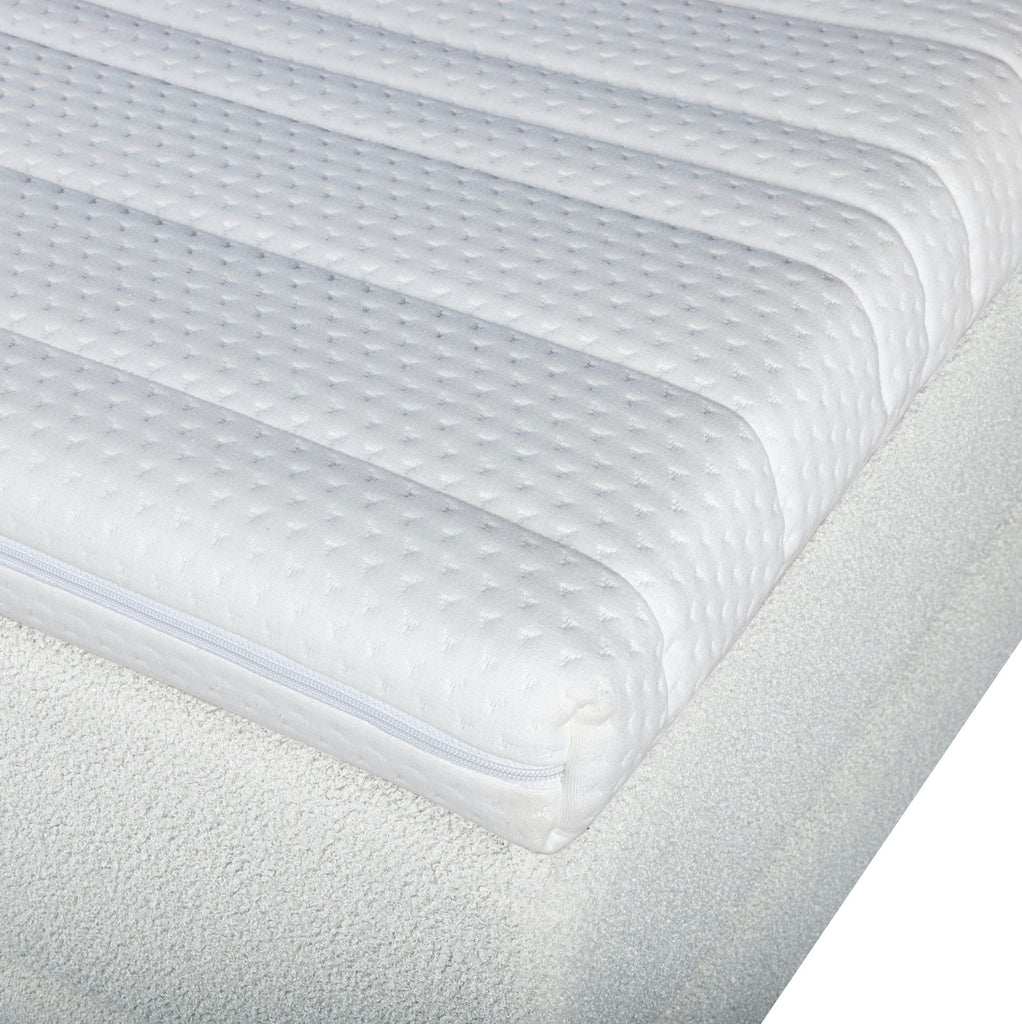 Mörgenn Bouclé Boxspring Wit 140x200