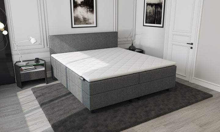 Mörgenn Aufbewahrungsboxspring Anthrazit 140x210