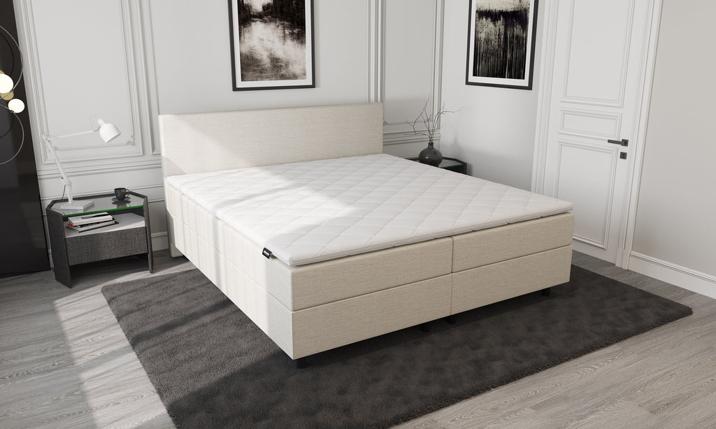 Mörgenn Storage Boxspring Beige 140x210