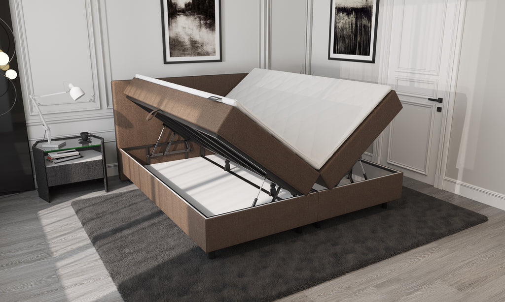 Mörgenn Opberg Boxspring Bruin 160x210