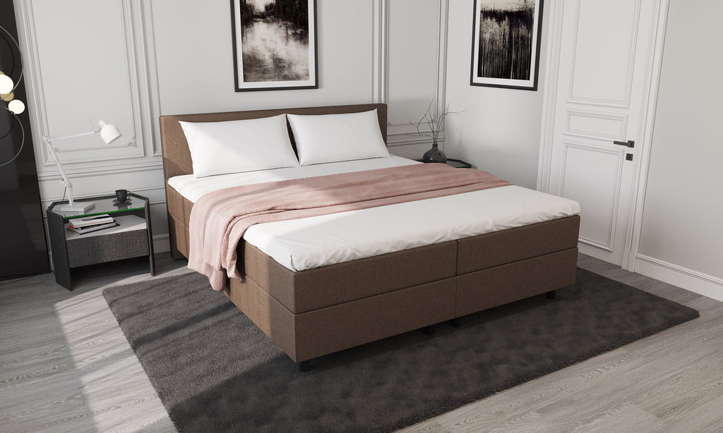 Mörgenn Opberg Boxspring Bruin 160x210