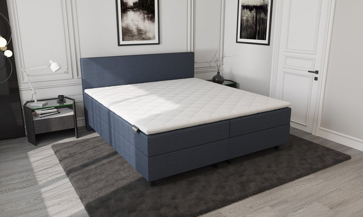 Mörgenn Opberg Boxspring Donkerblauw 140x210