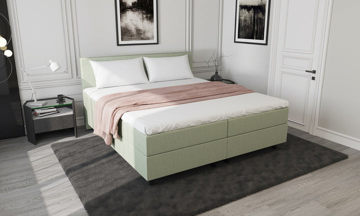 Mörgenn Storage Boxspring Green 140x210