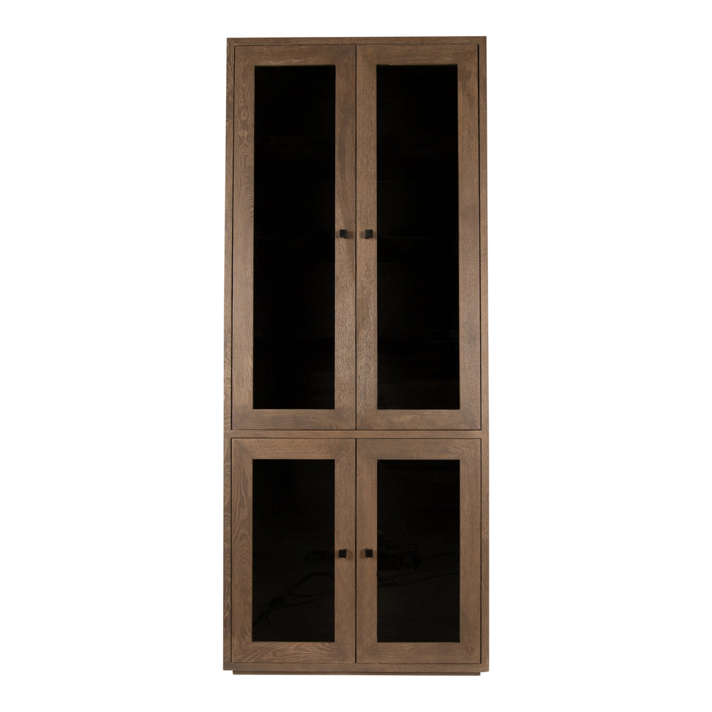 PTMD Oak Cabinet Armarium 4-doors Grey