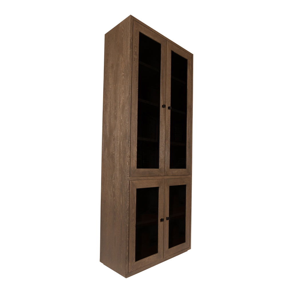 PTMD Oak Cabinet Armarium 4-doors Grey