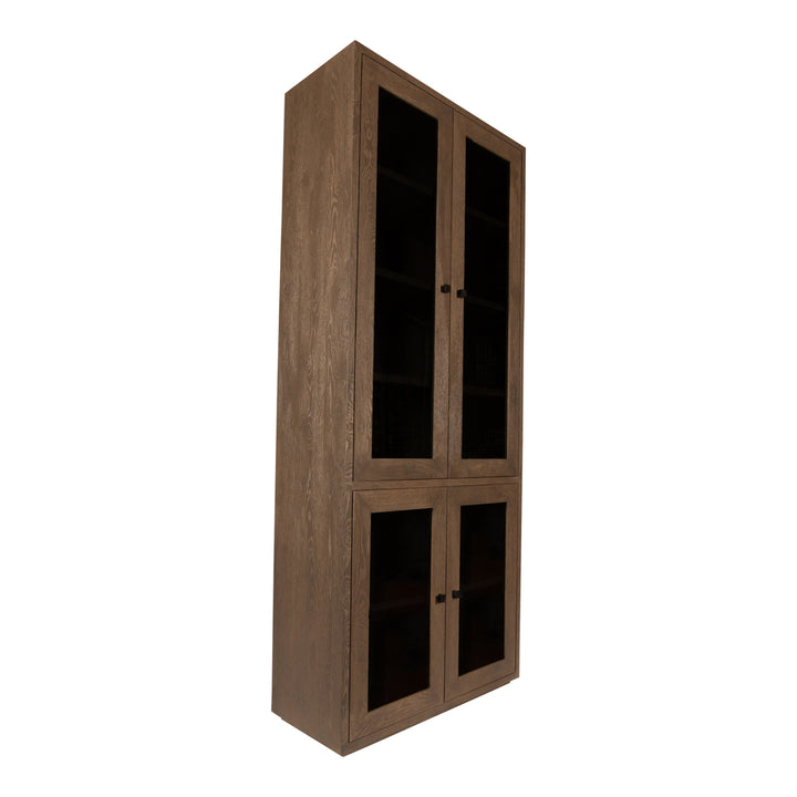 PTMD Oak Cabinet Armarium 4-doors Grey