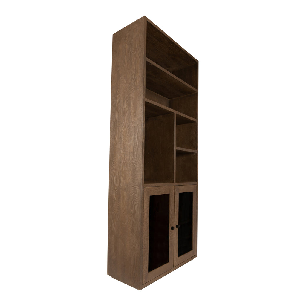 PTMD Oak cabinet open Armarium 2-doors Grey