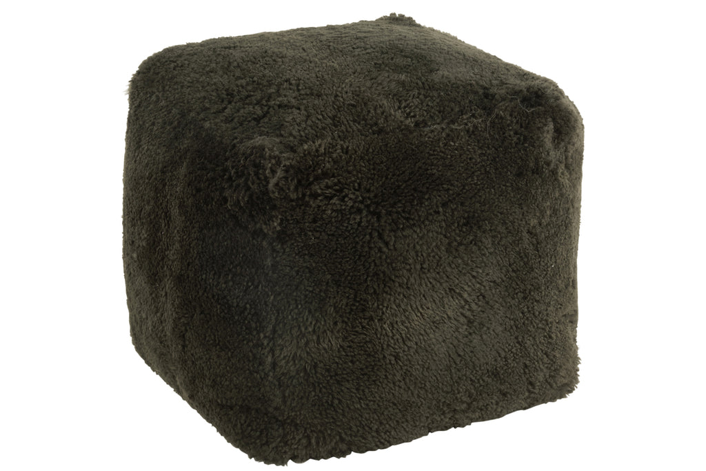 J-Line Poef Square Sheepskin