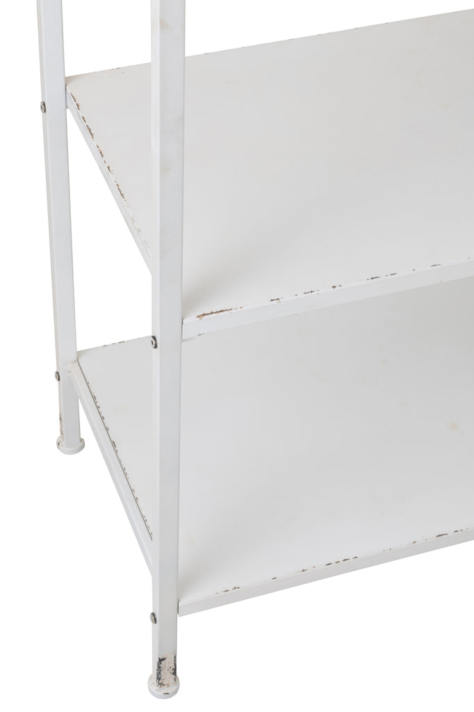 J-Line Wandrek Shelves Metaal/Wit