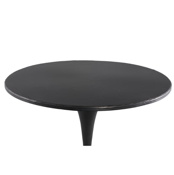 PTMD Side Table Saldis Set of 2 Black Round