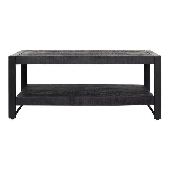 Coffee table Boaz Black with bottom top | 110 cm