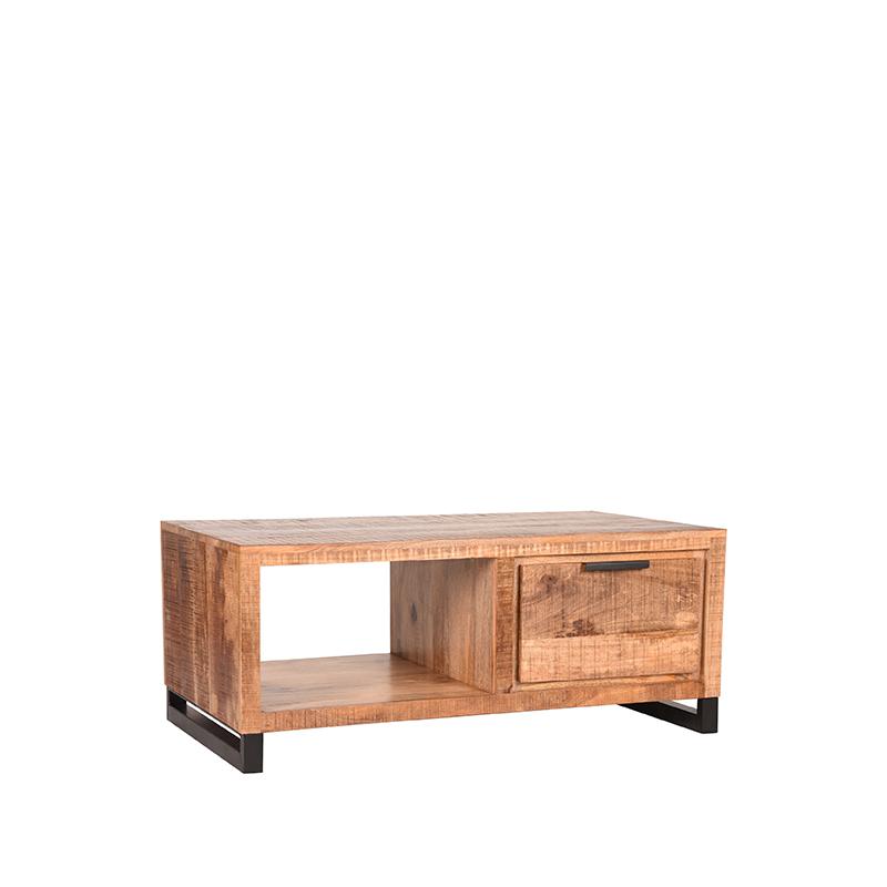 LABEL51 Couchtisch Glasgow Raues Mangoholz