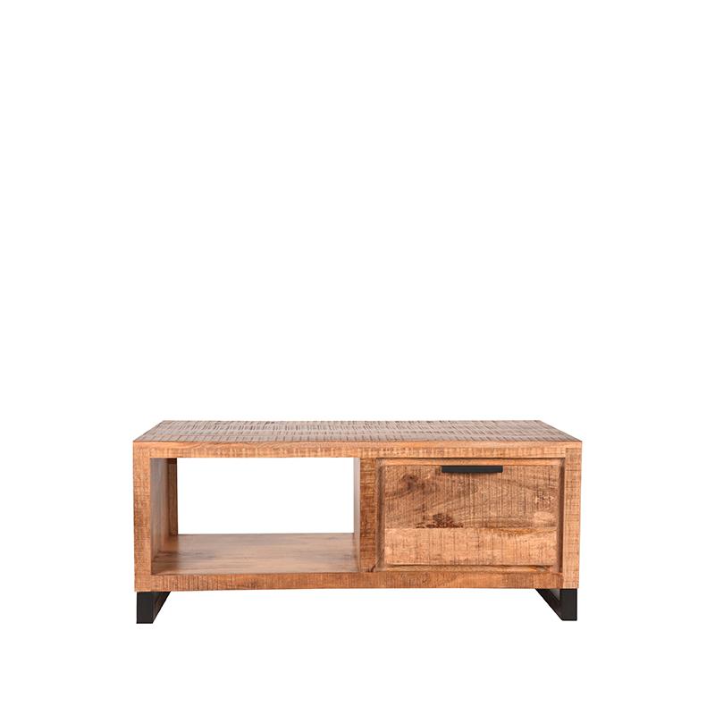 LABEL51 Couchtisch Glasgow Raues Mangoholz