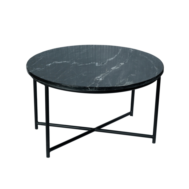 Salontafel Mex | Zwart marmer 75 cm