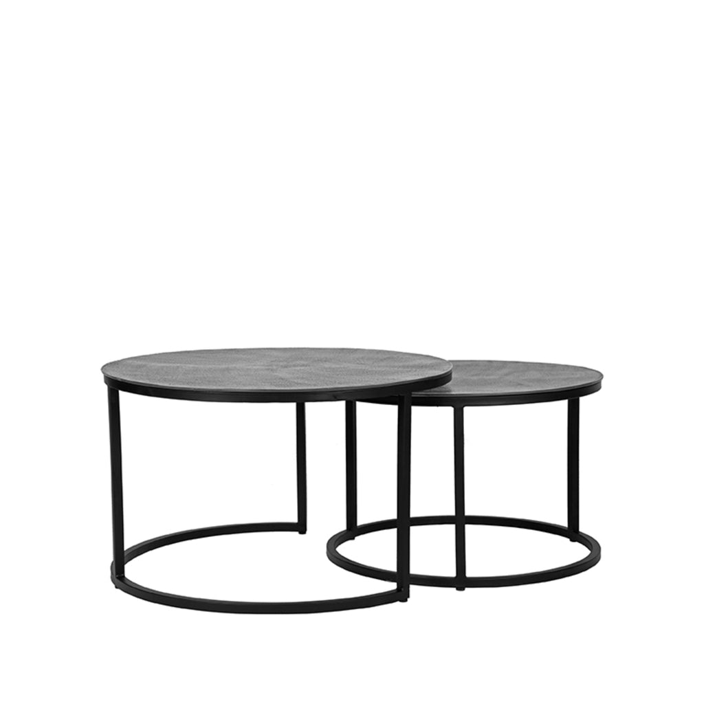 LABEL51 Coffee table Grand Antique ash Metal 75 cm