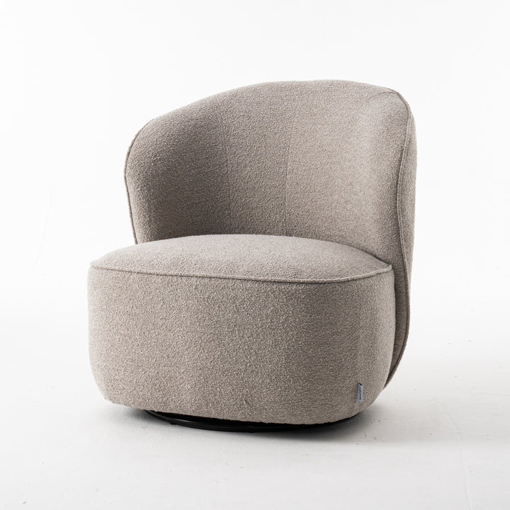 Draaifauteuil Sammy Teddy Bouclé