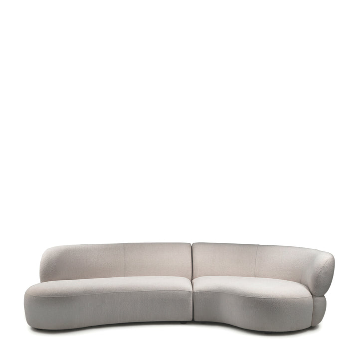 Rivièra Maison 2,5-Sitzer-Sofa San Remo, Armlehne rechts, Naturgrau