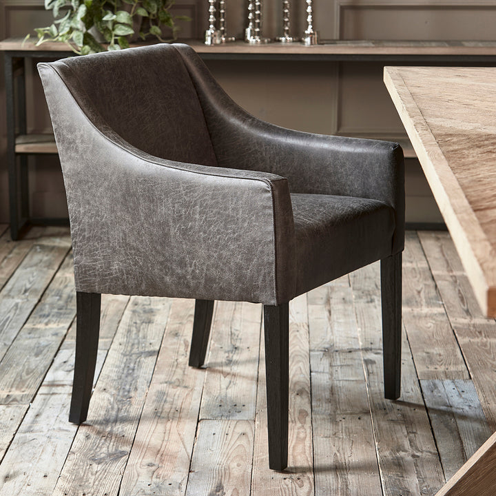 Riviera Maison Dining Chair Savile Row Espresso Pellini