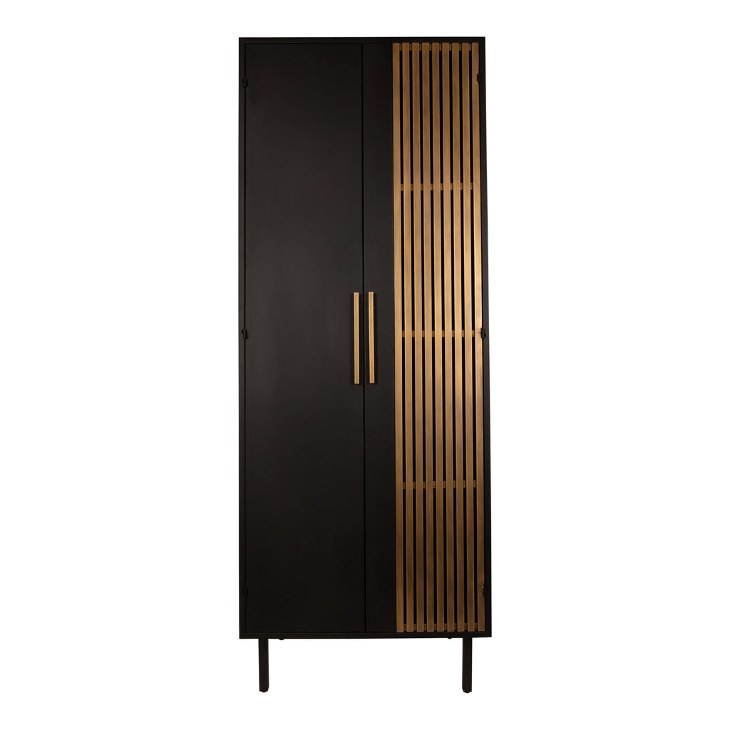 PTMD Wall cabinet Sayan Black Gold