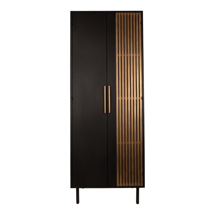 PTMD Wall cabinet Sayan Black Gold