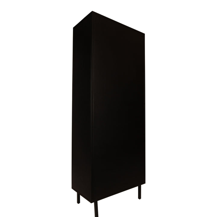 PTMD Wall cabinet Sayan Black Gold