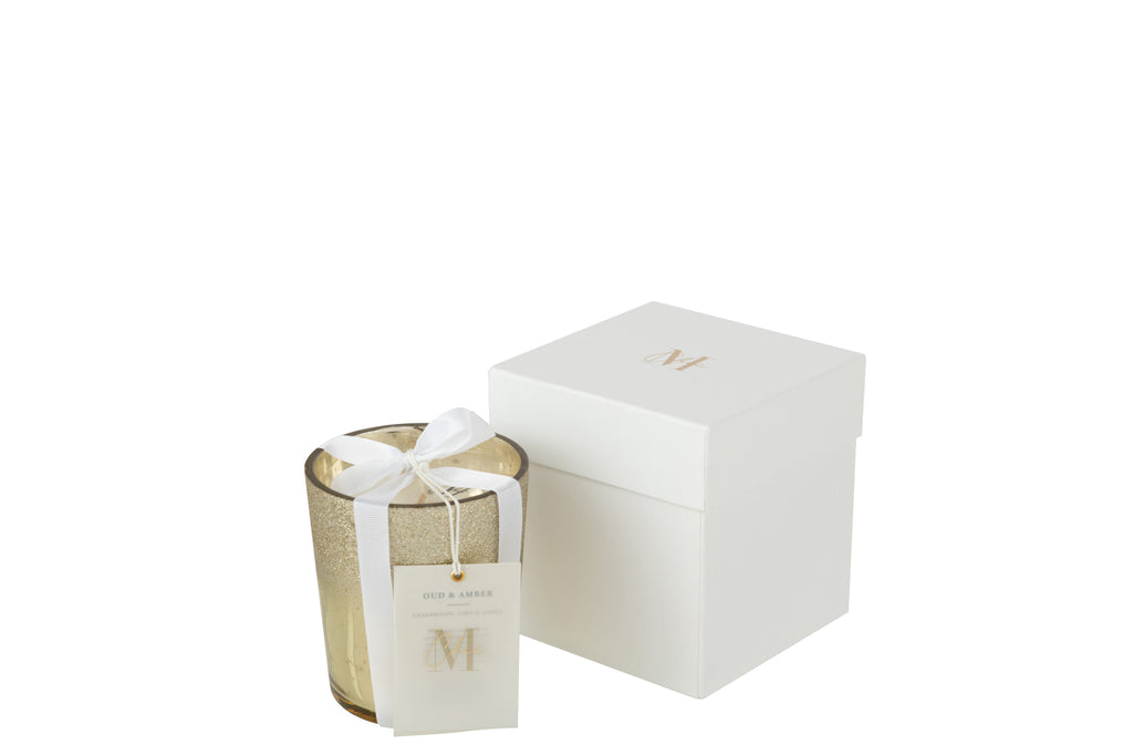 J-Line Scented Candle Deluxe Gold Small