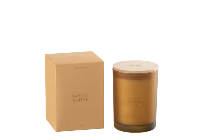 J-Line Scented Candle Santal Satiné