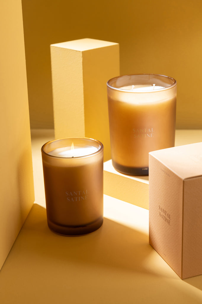 J-Line Scented Candle Santal Satiné