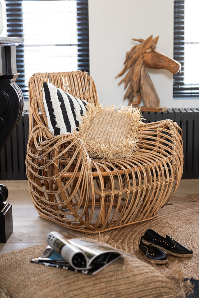 J-Line Stuhl Ana Rattan Natur