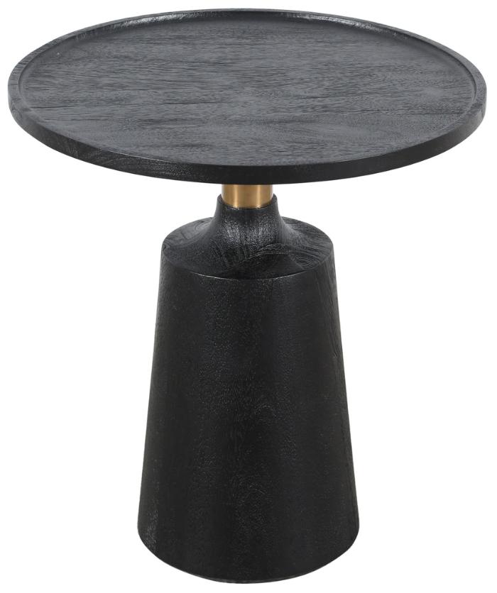 PTMD Side table Seva Black Round