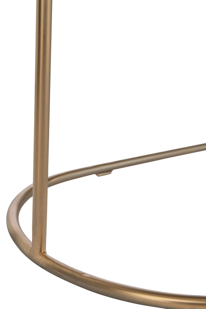 J-Line Rek 3 Planken + Curve Deco Metaal Goud