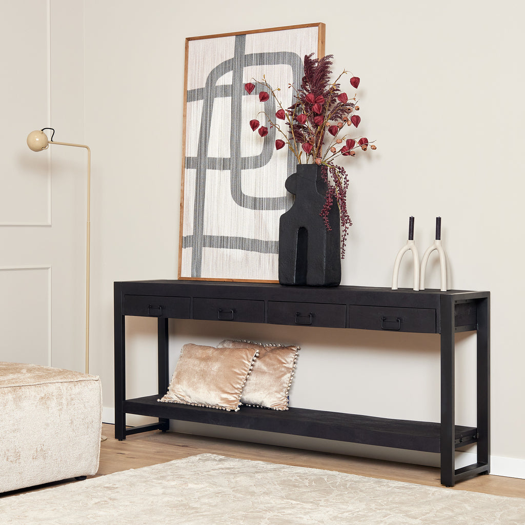 Side table Boaz Black | 180 cm