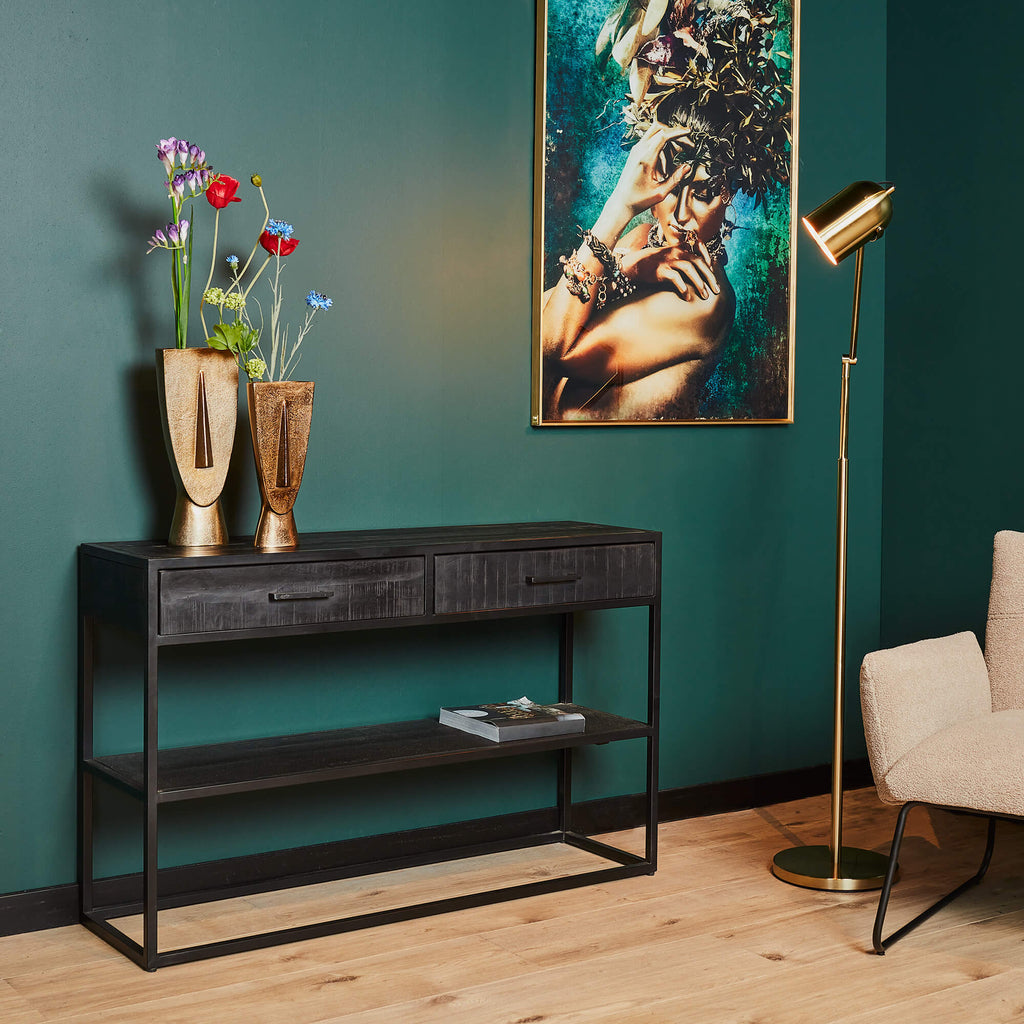 Sidetable Denver Black | 2 lades