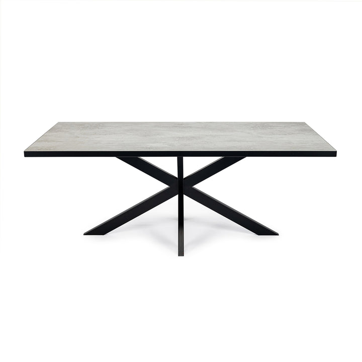 Stalux Eettafel Gijs 180x100 cm Zwart Beton