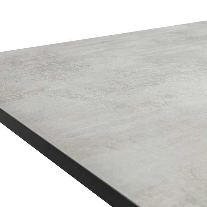 Stalux Eettafel Gijs 180x100 cm Zwart Beton