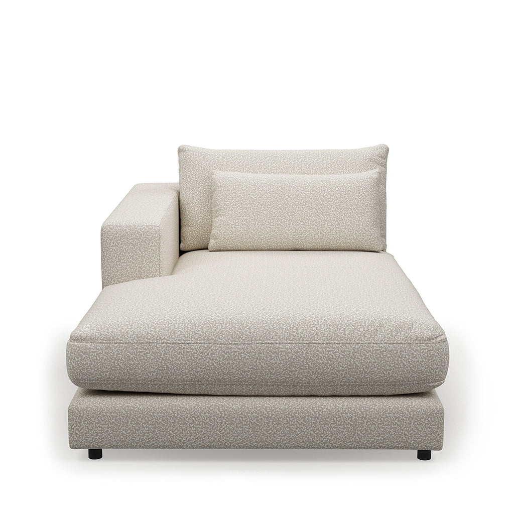 Rivièra Maison Stephen Chaise Longue Left bouclé simply white