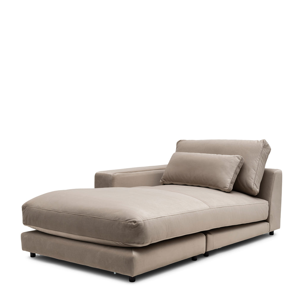 Stephen Chaise Longue Left Light Taupe 