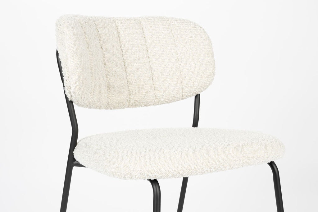 Chair Jolien Black/Bouclé