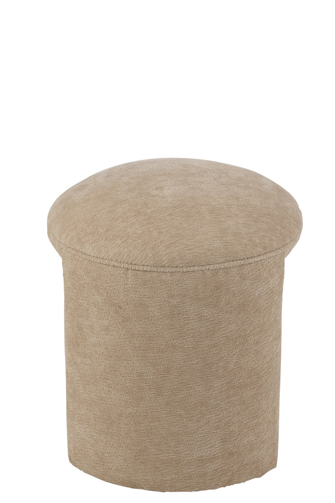 J-Line Kruk Rond Beige