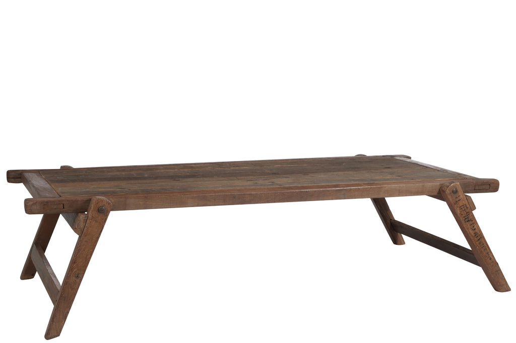 J-Line Table Army Bed Wood Natural 