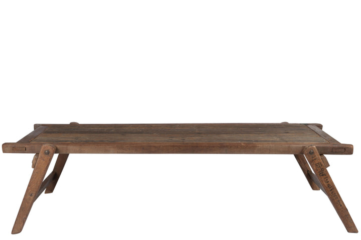 J-Line Table Army Bed Wood Natural 