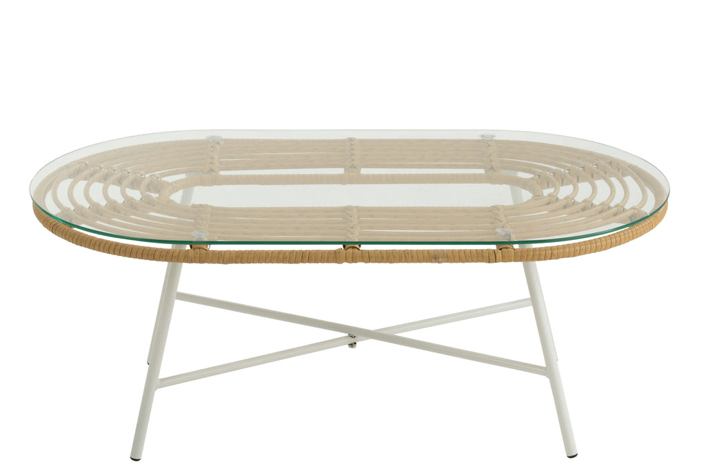 J-Line Oval Table Natural