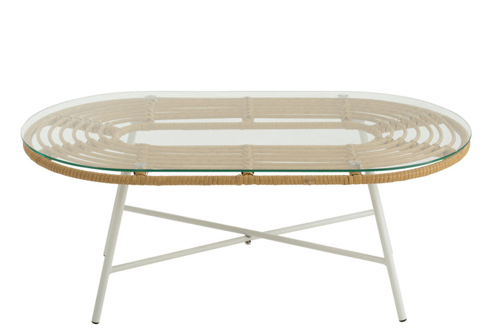 J-Line Oval Table Natural