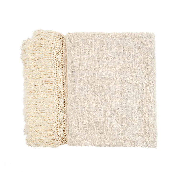 The Gypsy Bed Throw - Natural