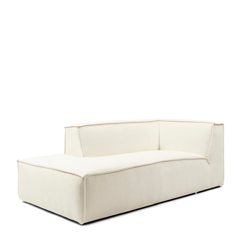 Rivièra Maison The Jagger Modulaire Bank Chaise Longue Links Sparkling White