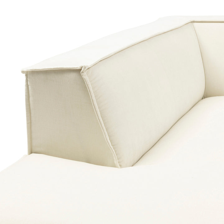 Rivièra Maison The Jagger Modulaire Bank Chaise Longue Links Sparkling White