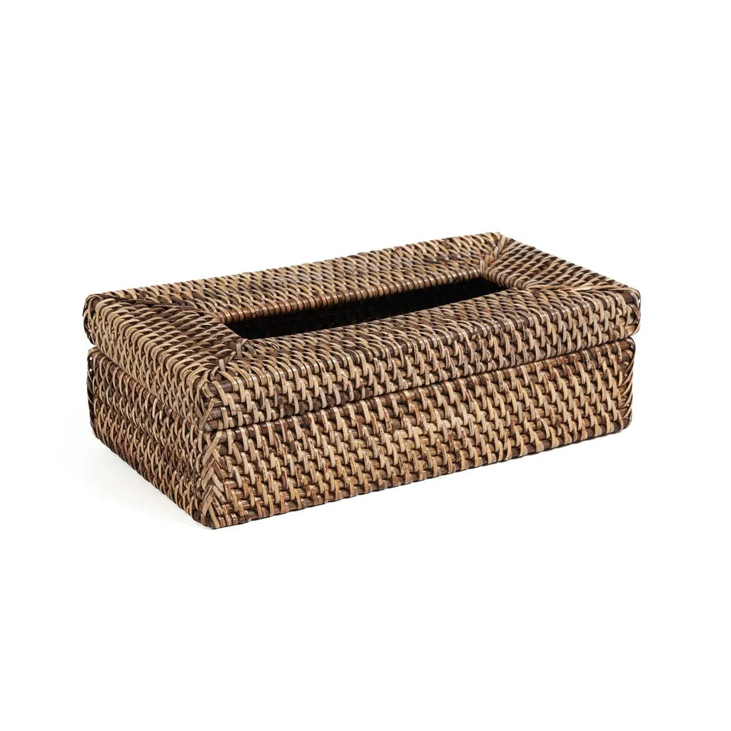 Die klassische Taschentuchbox aus Rattan – Naturbraun