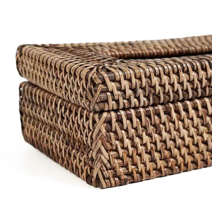 Die klassische Taschentuchbox aus Rattan – Naturbraun