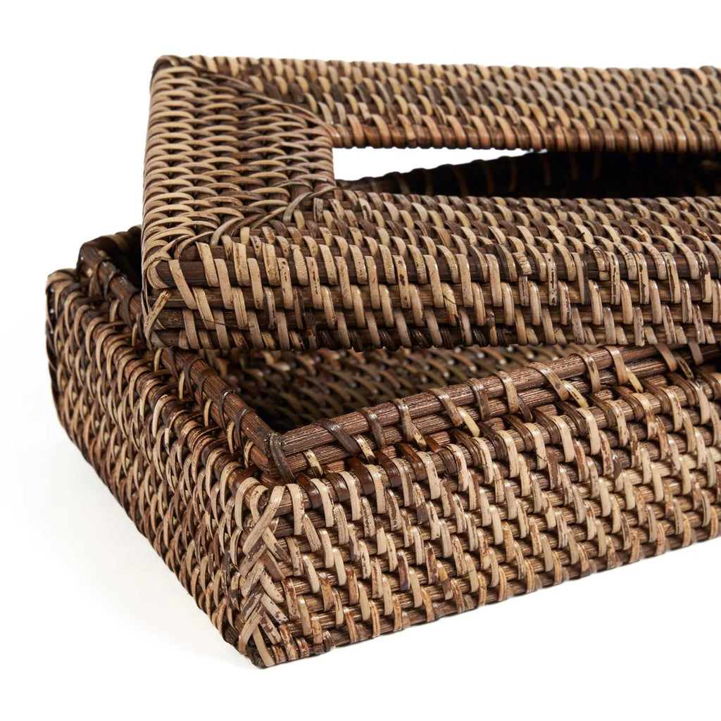 Die klassische Taschentuchbox aus Rattan – Naturbraun